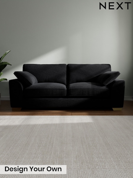 Fine Chenille Easy Clean/Black Stamford Grand Relaxed Sit (W42997) | £1,725