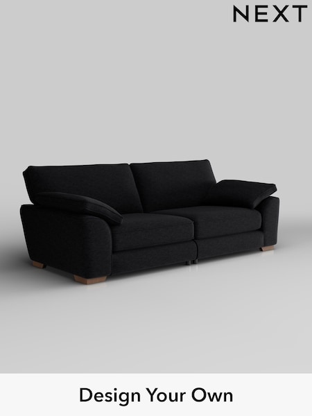 Fine Chenille Easy Clean/Black Stamford Grand Relaxed Sit (W42997) | £1,799