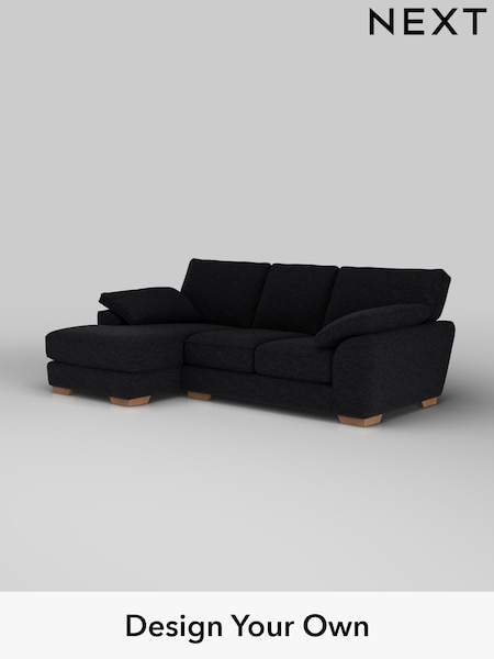 Fine Chenille Easy Clean/Black Stamford Grand Relaxed Sit (W42997) | £2,275