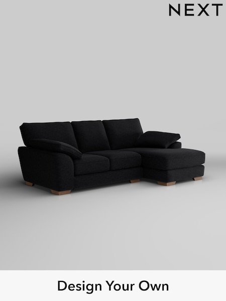 Fine Chenille Easy Clean/Black Stamford Grand Relaxed Sit (W42997) | £2,275