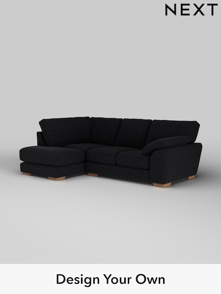 Fine Chenille Easy Clean/Black Stamford Grand Relaxed Sit (W42997) | £2,375