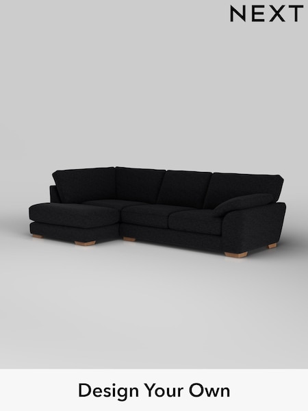 Fine Chenille Easy Clean/Black Stamford Grand Relaxed Sit (W42997) | £2,525