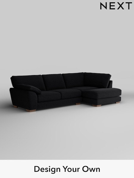 Fine Chenille Easy Clean/Black Stamford Grand Relaxed Sit (W42997) | £2,525