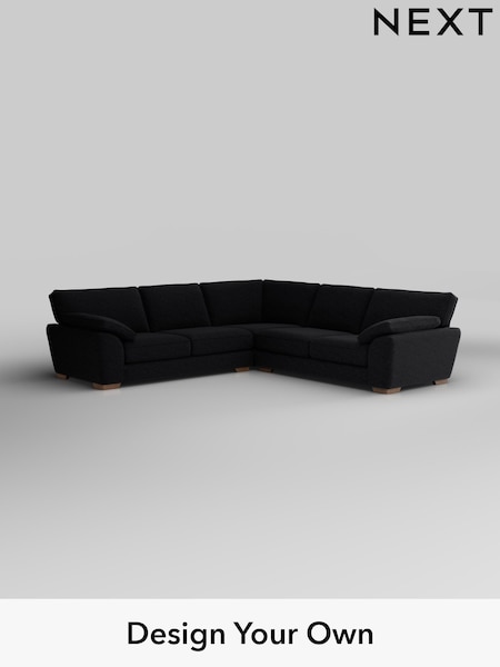 Fine Chenille Easy Clean/Black Stamford Grand Relaxed Sit (W42997) | £3,025