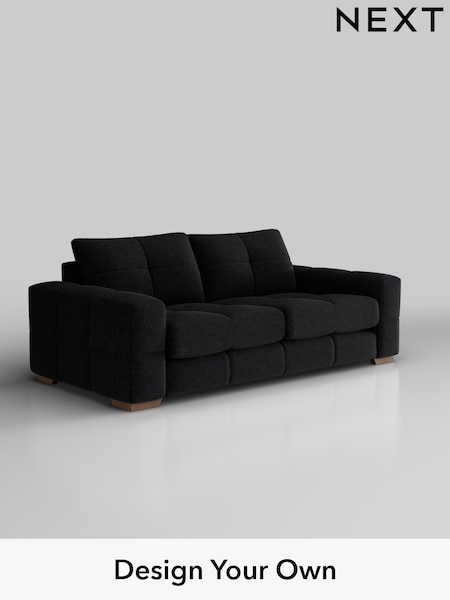 Fine Chenille Easy Clean/Black Brooke Deep Sit (W43003) | £1,725