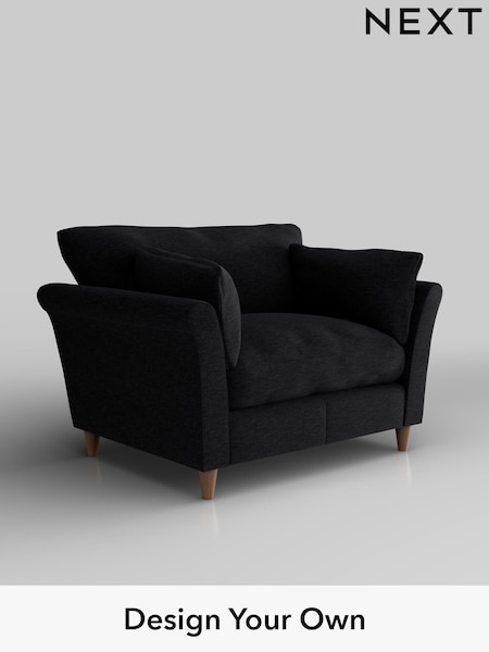 Fine Chenille Easy Clean/Black Hartley Relaxed Sit (W43004) | £1,025