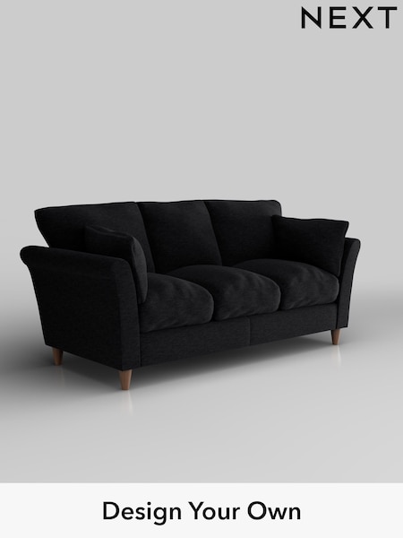 Fine Chenille Easy Clean/Black Hartley Relaxed Sit (W43004) | £1,275