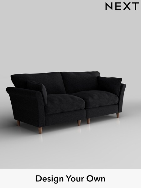Fine Chenille Easy Clean/Black Hartley Relaxed Sit (W43004) | £1,375