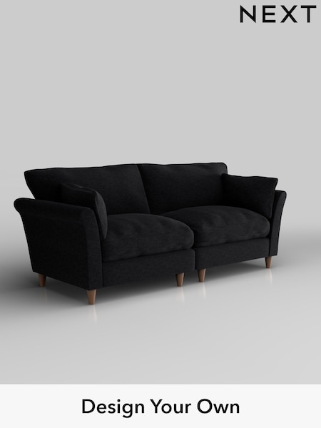 Fine Chenille Easy Clean/Black Hartley Relaxed Sit (W43004) | £1,375