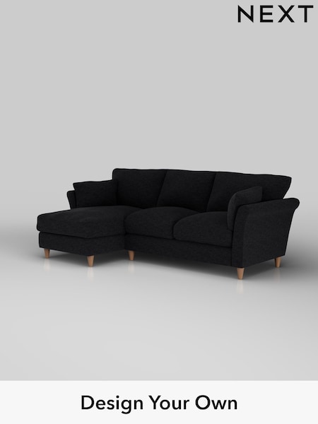 Fine Chenille Easy Clean/Black Hartley Relaxed Sit (W43004) | £1,899