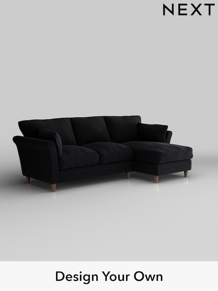 Fine Chenille Easy Clean/Black Hartley Relaxed Sit (W43004) | £1,899