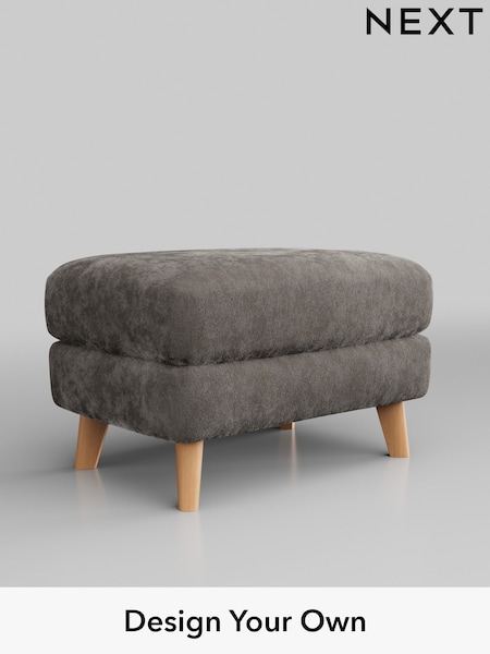 Distressed Velour/French Grey Parker Buttoned Back (W43005) | £425