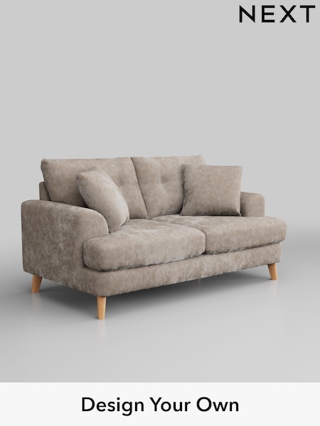 Distressed Velour/Mid Natural Parker Buttoned Back (W43009) | £1,325