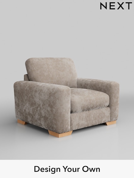 Distressed Velour/Mid Natural Houghton Deep Relaxed Sit (W43013) | £925
