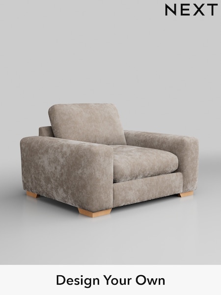 Distressed Velour/Mid Natural Houghton Deep Relaxed Sit (W43013) | £1,025