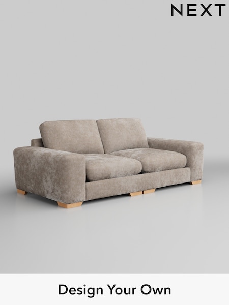 Distressed Velour/Mid Natural Houghton Deep Relaxed Sit (W43013) | £1,525