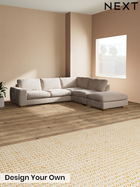 Distressed Velour/Mid Natural Houghton Deep Relaxed Sit (W43013) | £2,675