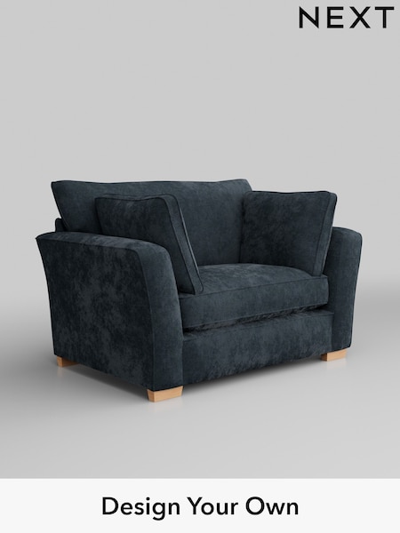 Distressed Velour/Midnight Blue Heath Highback (W43015) | £850