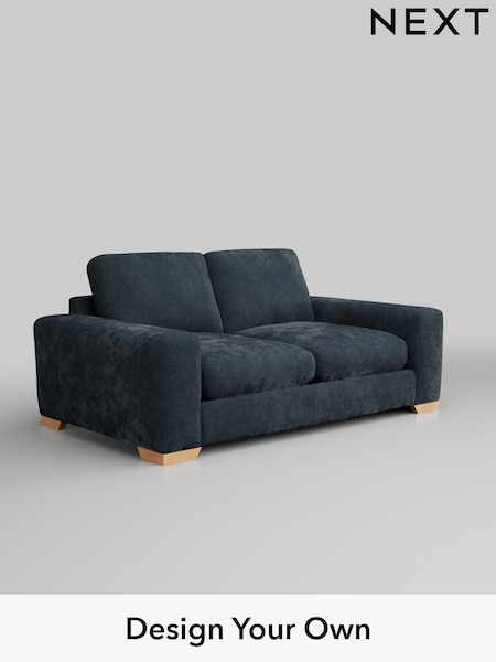 Distressed Velour/Midnight Blue Houghton Deep Relaxed Sit (W43019) | £1,325