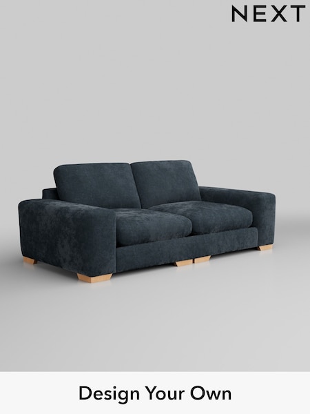 Distressed Velour/Midnight Blue Houghton Deep Relaxed Sit (W43019) | £1,525