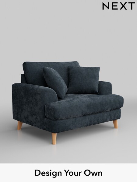 Distressed Velour/Midnight Blue Parker (W43020) | £975