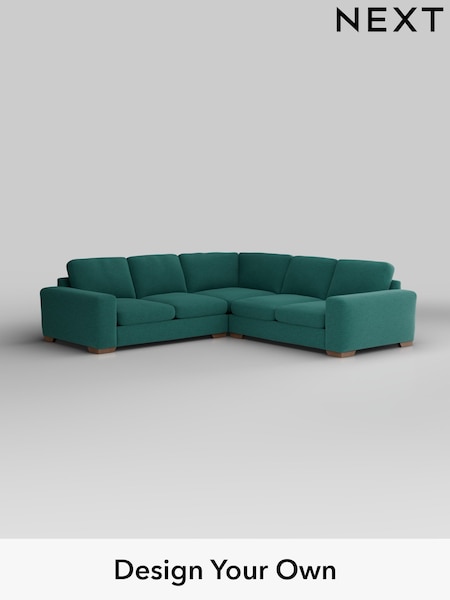 Fine Chenille Easy Clean/Dark Juniper Green Houghton Deep Sit (W43036) | £2,775