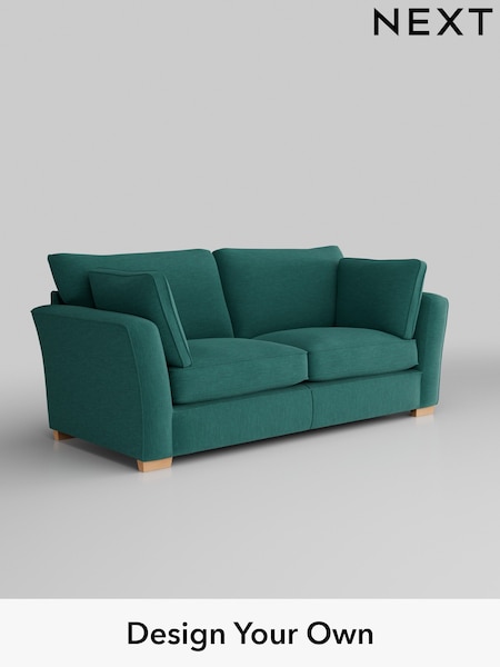 Fine Chenille Easy Clean/Dark Juniper Green Heath Highback (W43037) | £1,325