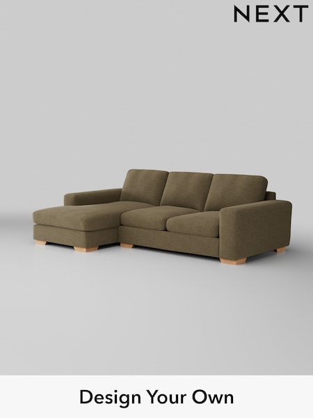 Fine Chenille Easy Clean/Dark Moss Green Houghton Deep Sit (W43042) | £2,050