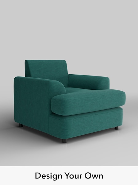 Fine Chenille Easy Clean/Dark Juniper Green Parker Platform (W43045) | £875