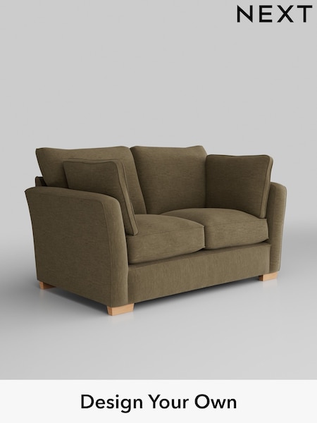 Fine Chenille Easy Clean/Dark Moss Green Heath Highback (W43046) | £1,025