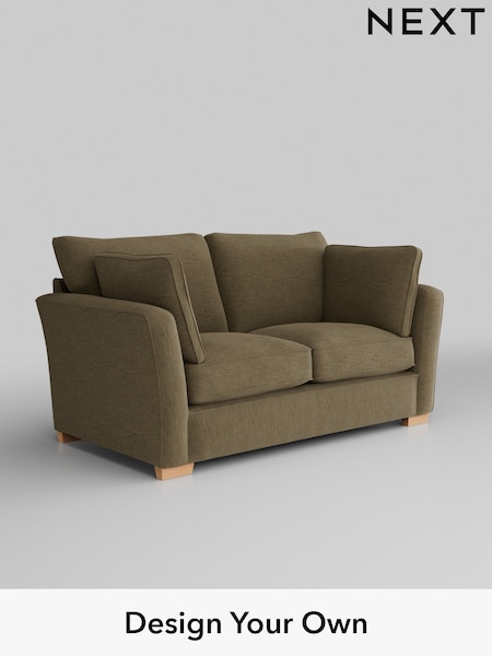 Fine Chenille Easy Clean/Dark Moss Green Heath Highback (W43046) | £1,125