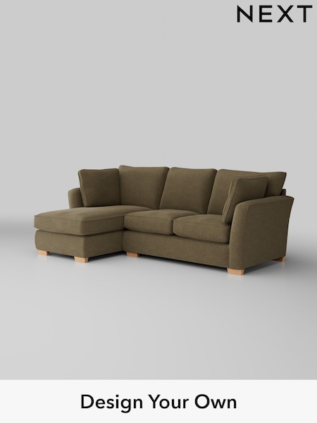 Fine Chenille Easy Clean/Dark Moss Green Heath Highback (W43046) | £1,899