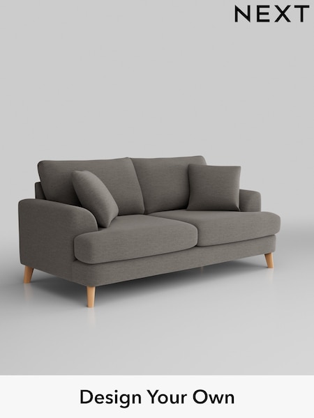 Fine Chenille Easy Clean/Dark Smoke Grey Parker (W43048) | £1,375