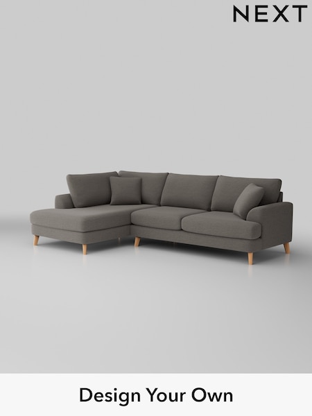 Fine Chenille Easy Clean/Dark Smoke Grey Parker (W43048) | £2,350