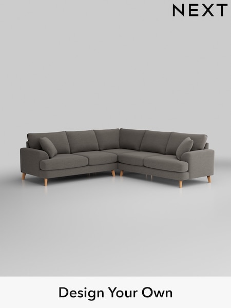 Fine Chenille Easy Clean/Dark Smoke Grey Parker (W43048) | £2,725