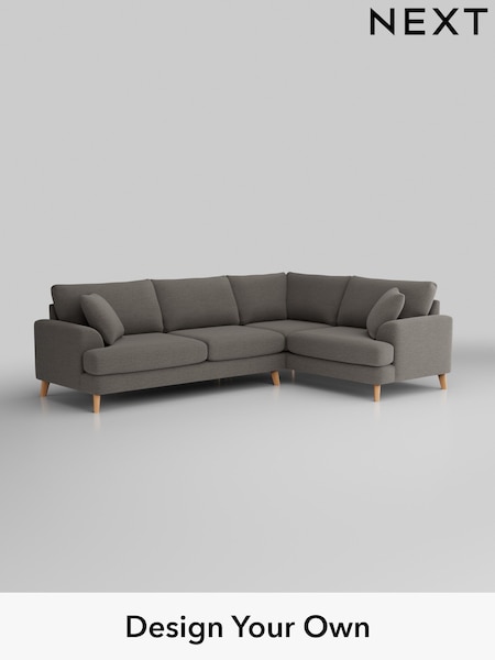 Fine Chenille Easy Clean/Dark Smoke Grey Parker (W43048) | £2,425