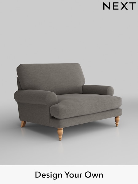 Fine Chenille Easy Clean/Dark Smoke Grey Erin Deep Relaxed Sit (W43049) | £975