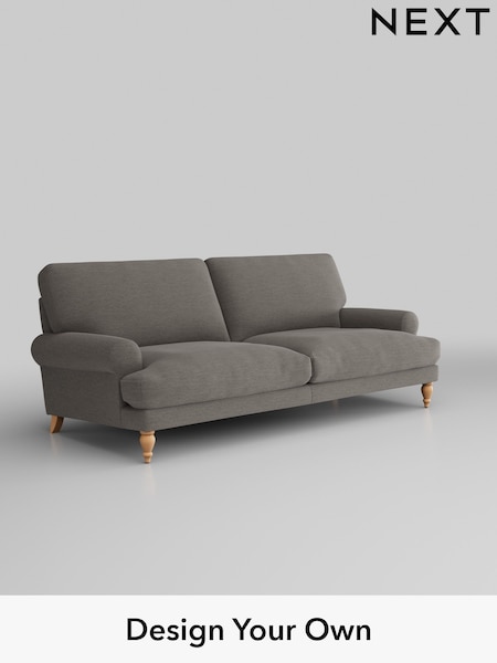 Fine Chenille Easy Clean/Dark Smoke Grey Erin Deep Relaxed Sit (W43049) | £1,375