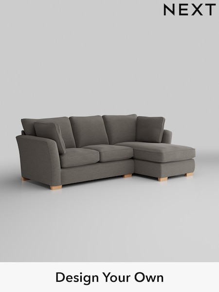 Fine Chenille Easy Clean/Dark Smoke Grey Heath Highback (W43051) | £1,899