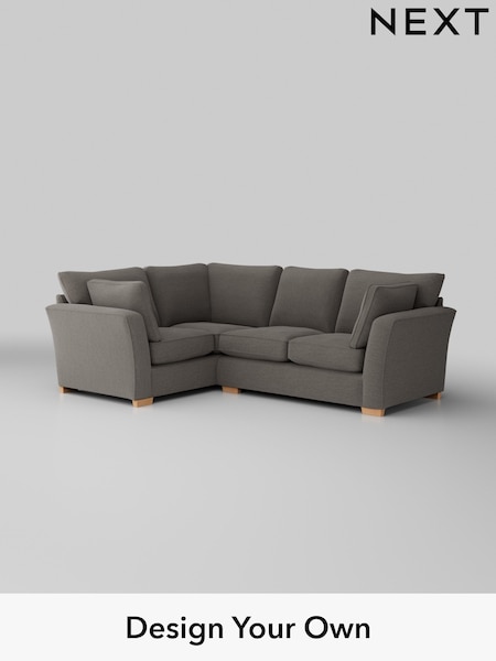 Fine Chenille Easy Clean/Dark Smoke Grey Heath Highback (W43051) | £2,050