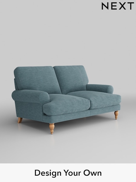 Fine Chenille Easy Clean/Mid Blue Erin Deep Relaxed Sit (W43061) | £1,175