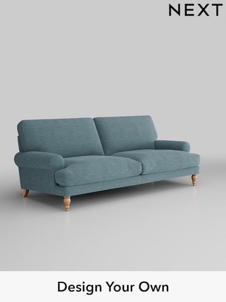 Fine Chenille Easy Clean/Mid Blue Erin Deep Relaxed Sit (W43061) | £1,375
