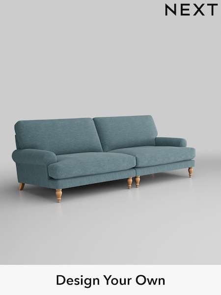 Fine Chenille Easy Clean/Mid Blue Erin Deep Relaxed Sit (W43061) | £1,475