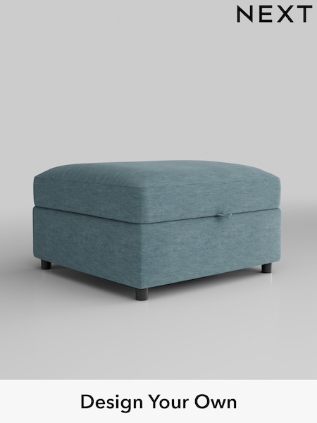 Fine Chenille Easy Clean/Mid Blue Parker Platform (W43062) | £499