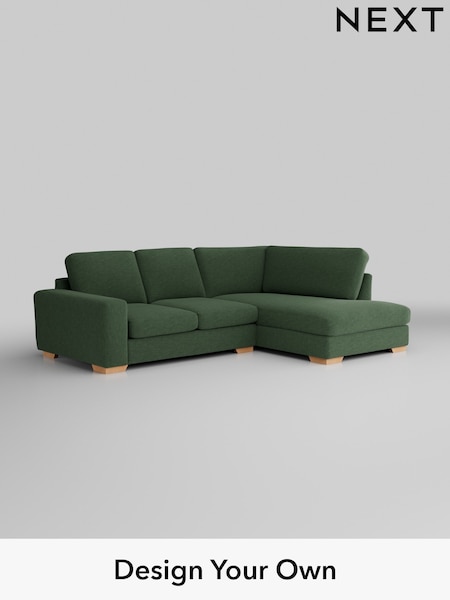 Fine Chenille Easy Clean/Mid Khaki Green Houghton Deep Sit (W43065) | £2,099