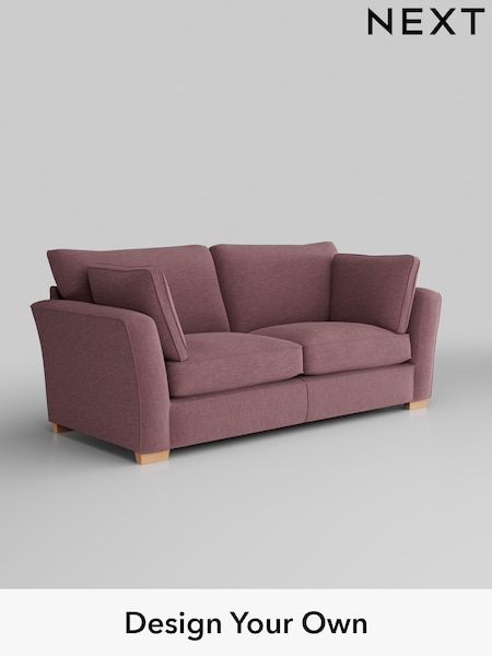 Fine Chenille Easy Clean/Mid Mulberry Purple Heath Highback (W43067) | £1,325