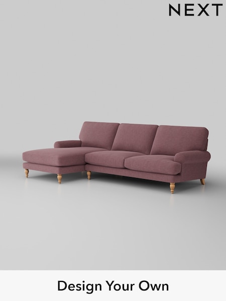 Fine Chenille Easy Clean/Mid Mulberry Purple Erin Deep Relaxed Sit (W43068) | £1,975