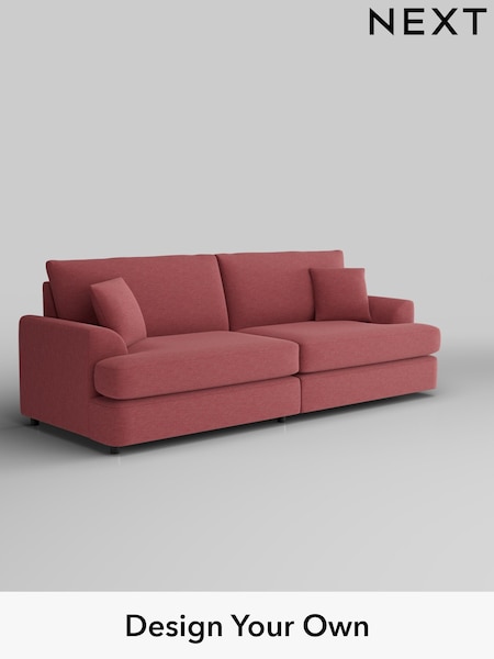 Fine Chenille Easy Clean/Mid Pink Parker Platform (W43069) | £1,475