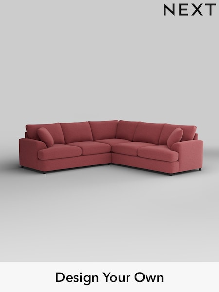 Fine Chenille Easy Clean/Mid Pink Parker Platform (W43069) | £2,725