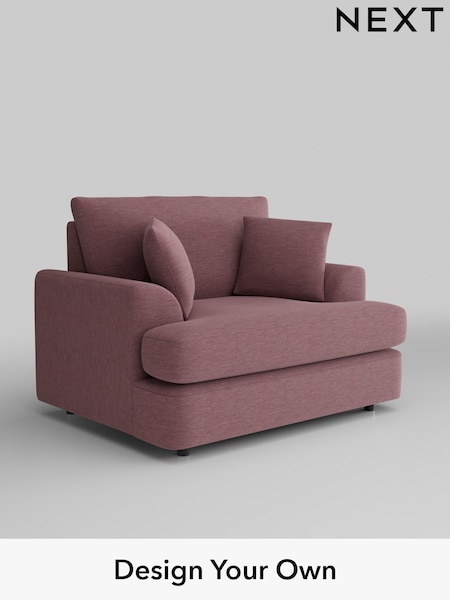 Fine Chenille Easy Clean/Mid Mulberry Purple Parker Platform (W43072) | £975